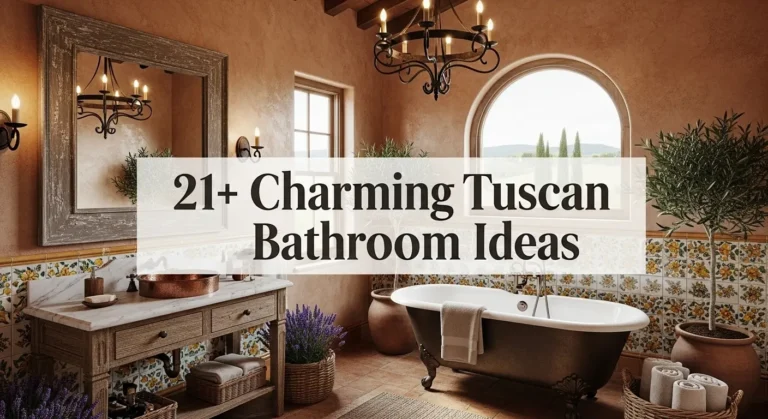 21+ Stunning Tuscan Bathroom Ideas for Mediterranean Elegance