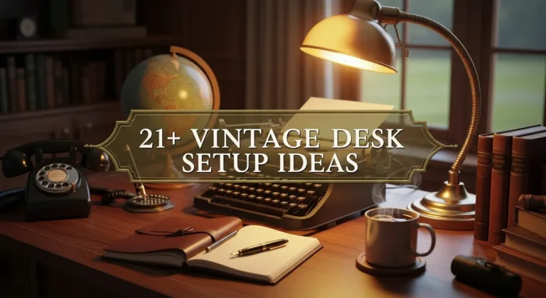 21+ Vintage Desk Setup Ideas to Create a Timeless Home Office