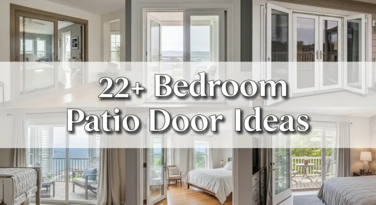 22+ Bedroom Patio Door Ideas for the Perfect Indoor-Outdoor Retreat