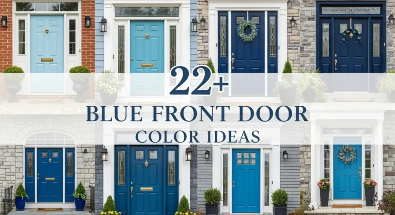 22+ Blue Front Door Color Ideas to Make Your Home Stand Out