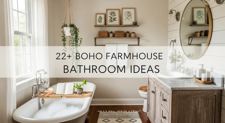 22+ Boho Farmhouse Bathroom Ideas for a Cozy Retreat