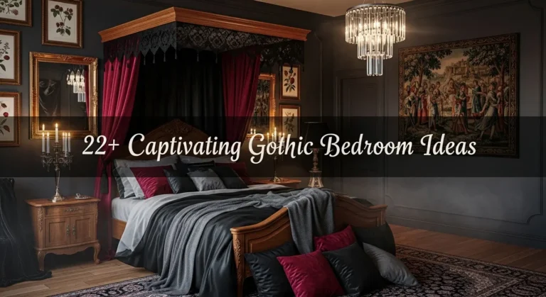 22+ Captivating Gothic Bedroom Ideas with Modern Furniture and Classic Elements