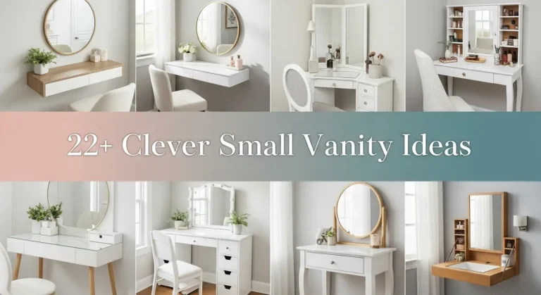 22+ Clever Small Vanity Ideas for Apartments and Tiny Homes