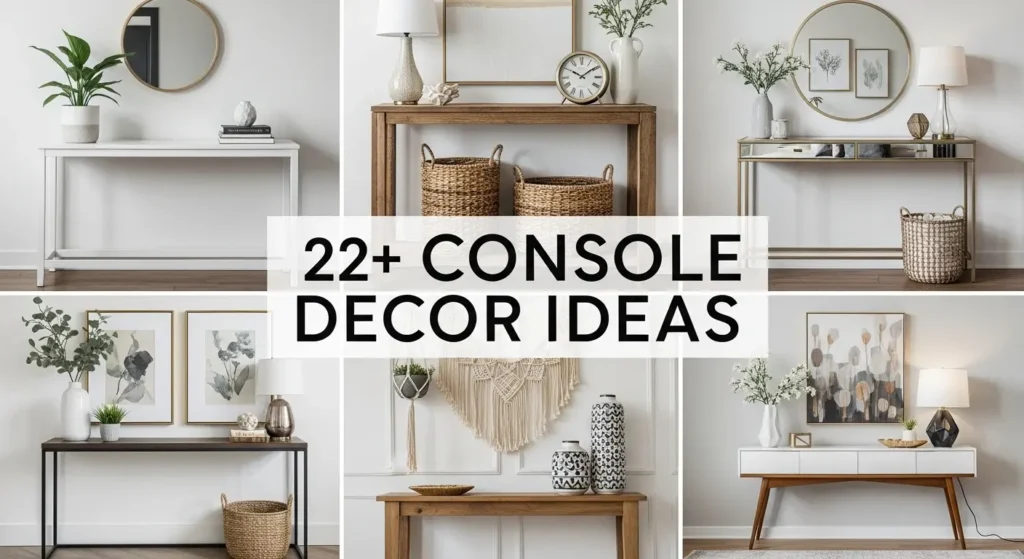 22+ Console Decor Ideas From Minimalist to Maximalist Design Inspiration