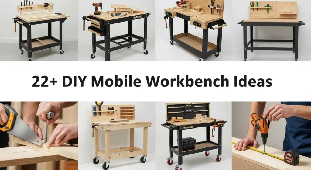 22+ DIY Mobile Workbench Ideas for Small Workshops and Garages