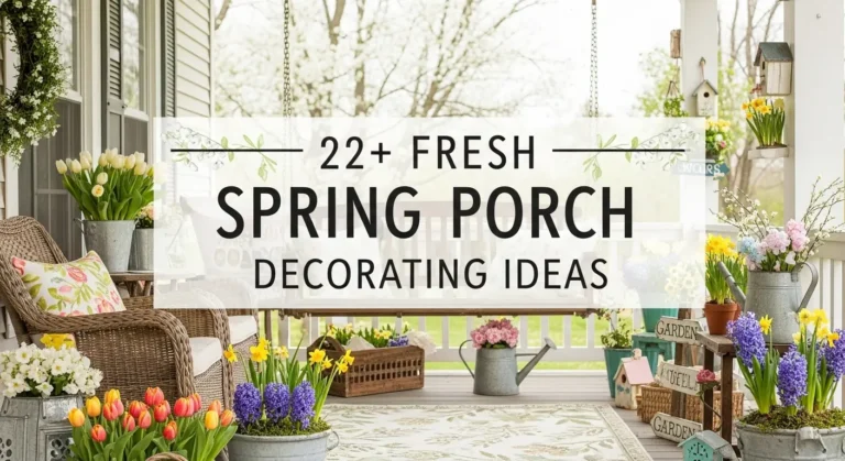22+ Fresh Spring Porch Decorating Ideas for a Charming Seasonal Display