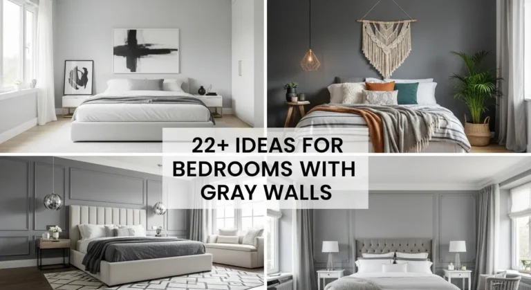 22+ Gray Bedroom Wall Ideas to Inspire Your Next Makeover