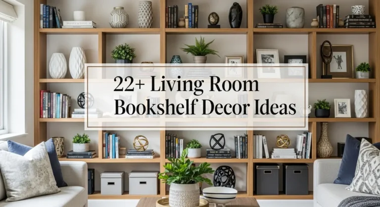 22+ Living Room Bookshelf Decor Ideas to Maximize Style & Storage