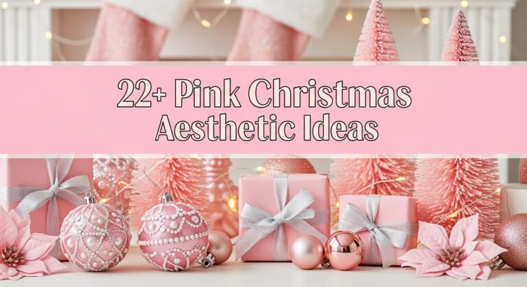 22+ Pink Christmas Aesthetic Ideas with Nordic Charm