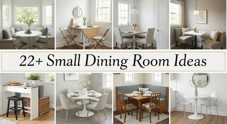 22+ Small Dining Room Ideas for Limited Spaces