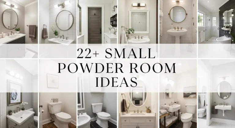 22+ Small Powder Room Ideas That Maximize Style and Space