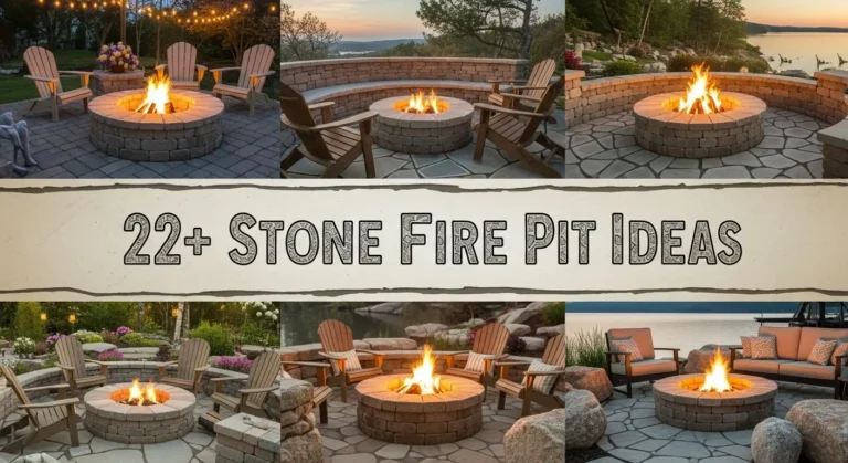 22+ Stone Fire Pit Ideas to Transform Your Backyard Oasis