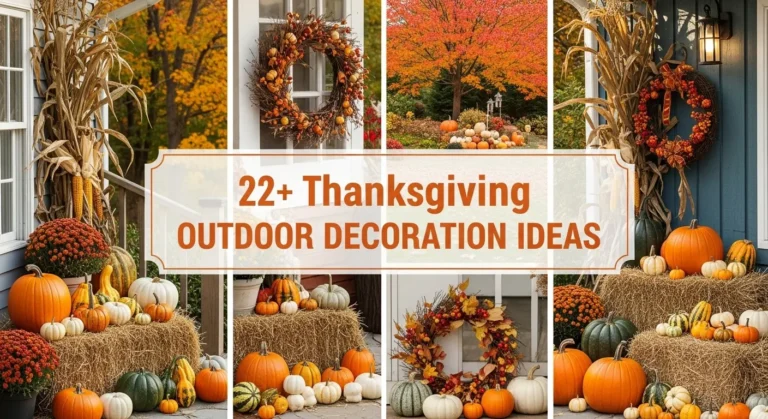 22+ Thanksgiving Outdoor Decoration Ideas for Your Front Porch & Yard