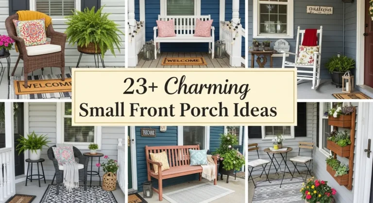 23+ Charming Small Front Porch Ideas for Tiny Outdoor Spaces