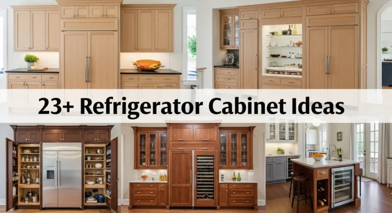 23+ Creative Refrigerator Cabinet Ideas That'll Make Your Kitchen Shine