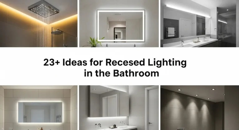 23+ Ideas for Recessed Lighting in the Bathroom Ceiling Design