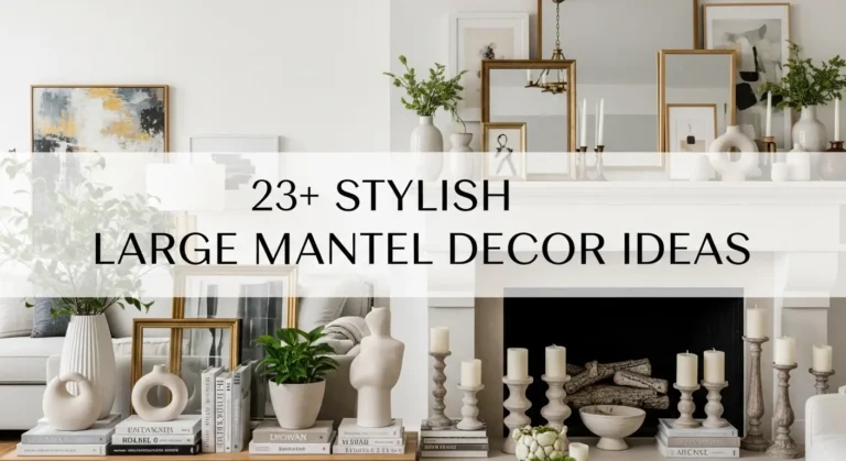 23+ Large Mantel Decor Ideas From Minimalist to Maximalist Designs