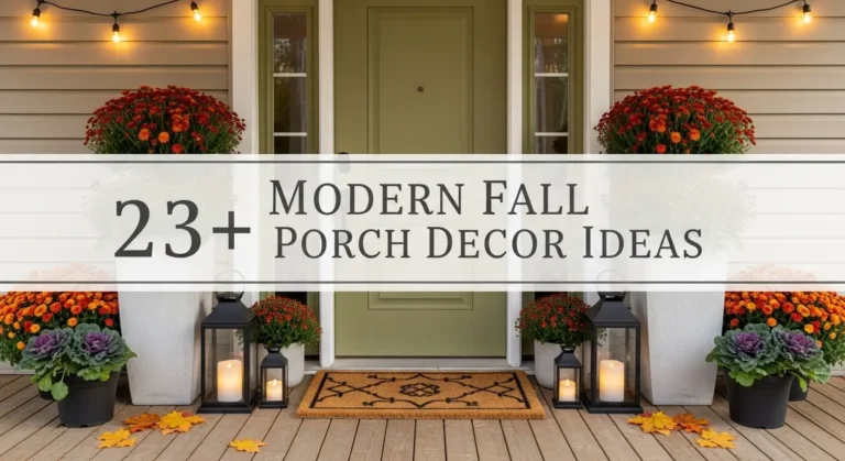 23+ Modern Fall Porch Decor Ideas to Transform Your Home's Entrance