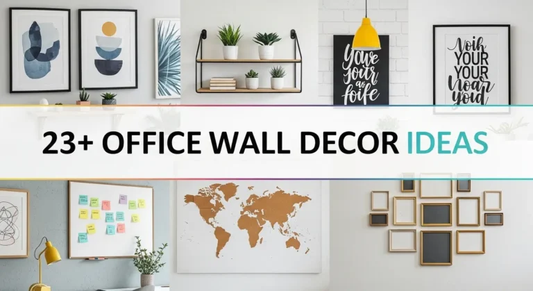 23+ Office Wall Decor Ideas That Actually Boost Productivity