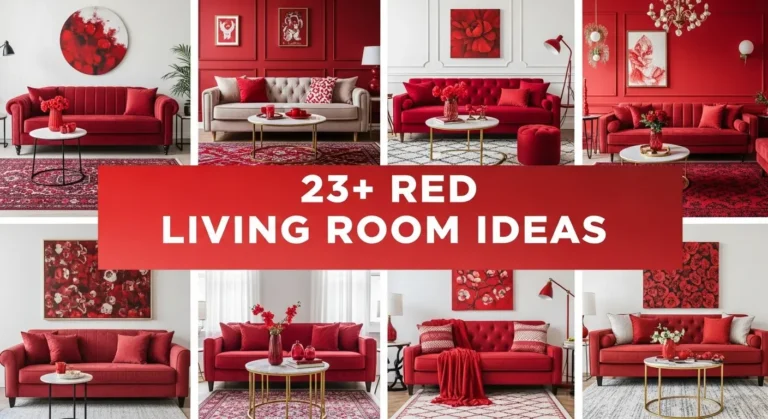 23+ Red Living Room Ideas That Will Transform Your Space Into a Bold Statement
