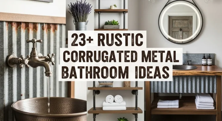 23+ Stunning Rustic Corrugated Metal Bathroom Ideas for the Perfect Farmhouse Vibe