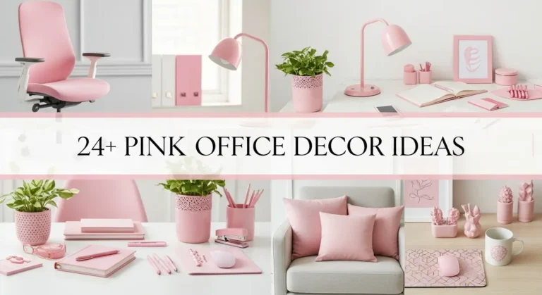 24+ Pink Office Decor Ideas to Boost Your Mood and Productivity