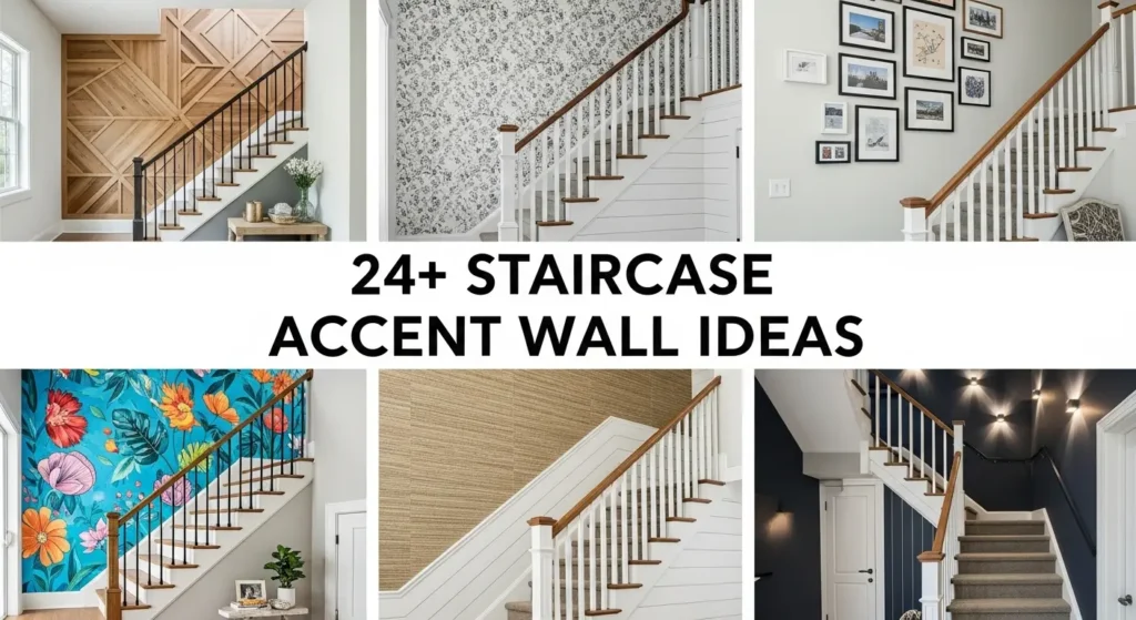 24+ Staircase Accent Wall Ideas That Add Personality to Your Home