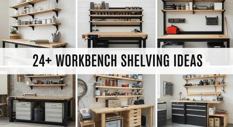 24+ Workbench Shelving Ideas to Maximize Your Workshop Storage