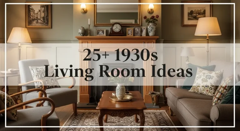25+ Authentic 1930s Living Room Ideas for Vintage Home Elegance