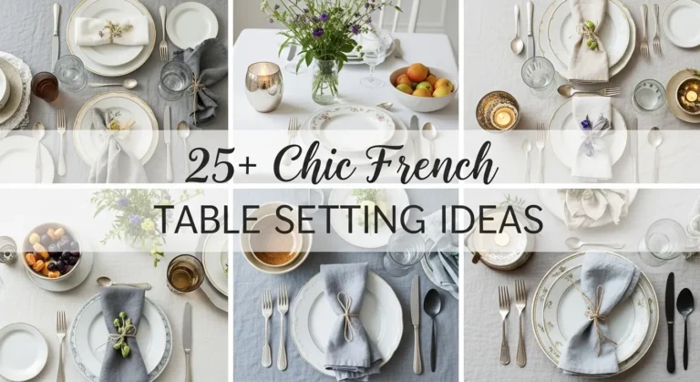 25+ Chic French Table Setting Ideas for Elegant Dining