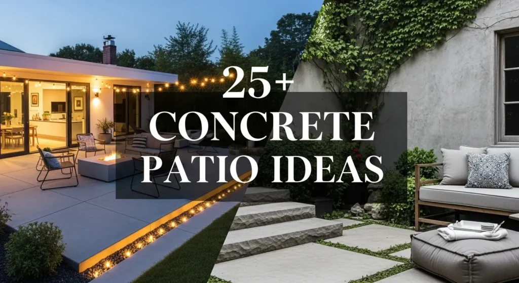 25+ Concrete Patio Ideas That Transform Your Backyard into Paradise