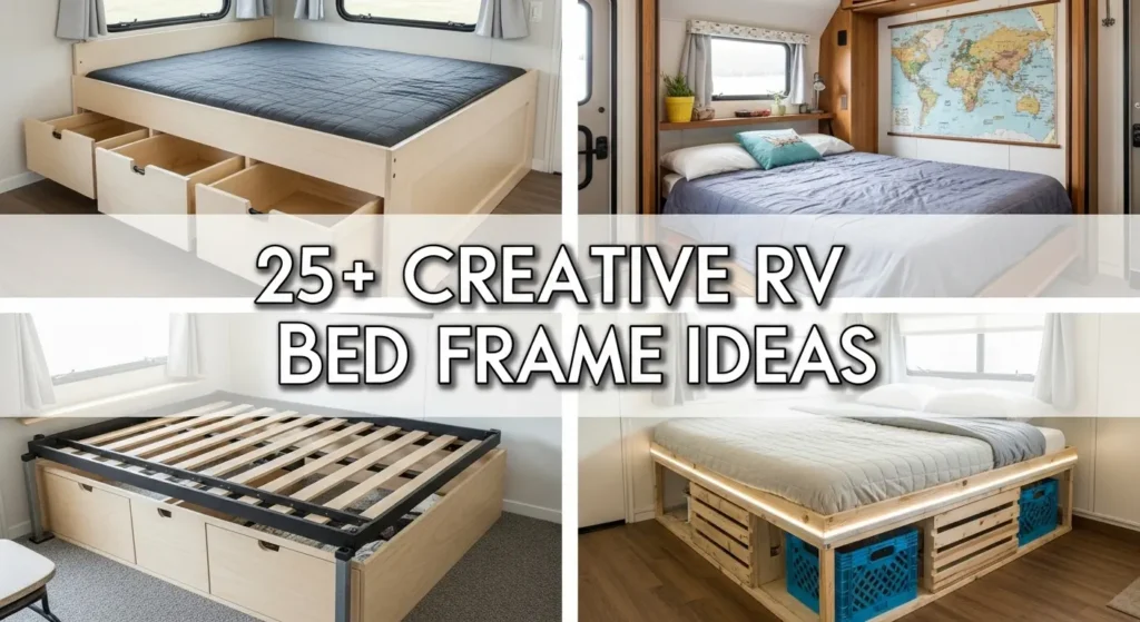 25+ Creative RV Bed Frame Ideas to Maximize Your Space and Style