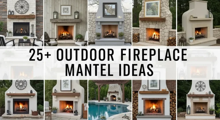 25+ Outdoor Fireplace Mantel Ideas to Transform Your Backyard