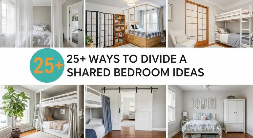 25+ Ways to Divide a Shared Bedroom Ideas That Maintain Natural Light