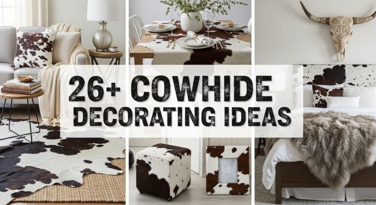 26+ Cowhide Decorating Ideas That Bring Rustic Elegance Indoors