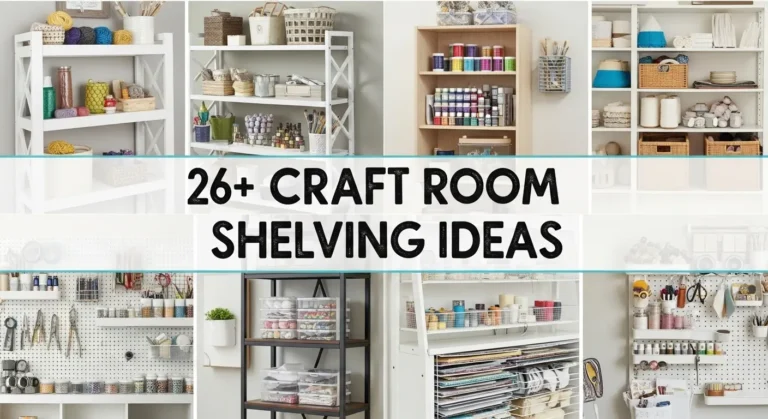 26+ Craft Room Shelving Ideas to Organize Your Creative Space