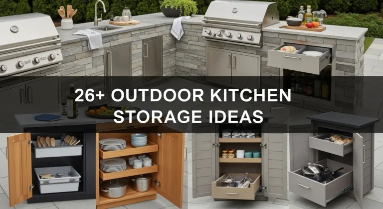 26+ Outdoor Kitchen Storage Ideas to Keep Everything Organized