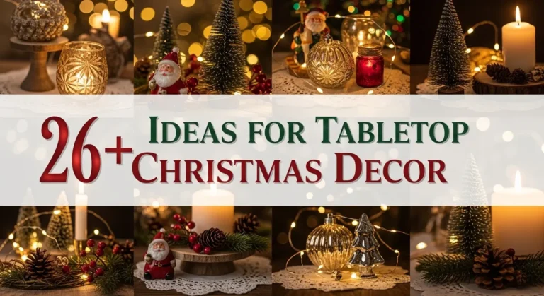 26+ Tabletop Christmas Decor Ideas to Sparkle Up Your Holiday Dining