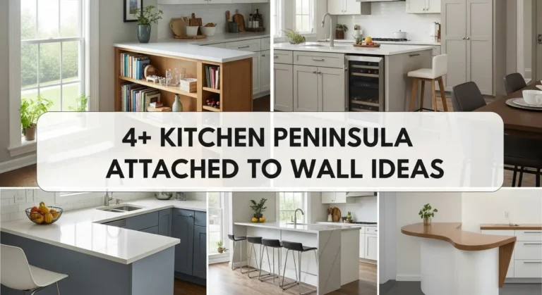 4+ Kitchen Peninsula Attached to Wall Ideas for Open Floor Plans