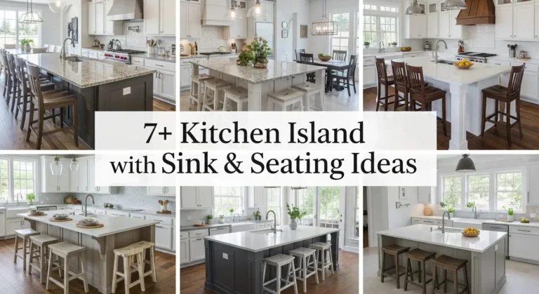 7+ Kitchen Island with Sink & Seating Ideas for Modern Homes