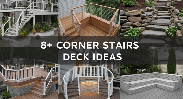 8+ Corner Stairs Deck Ideas to Maximize Your Outdoor Space