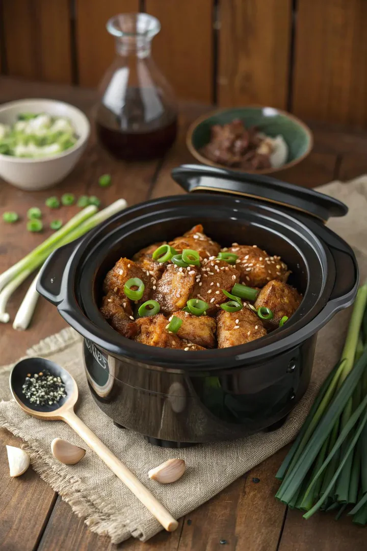 Honey garlic glazed chicken, a sweet and savory delight.