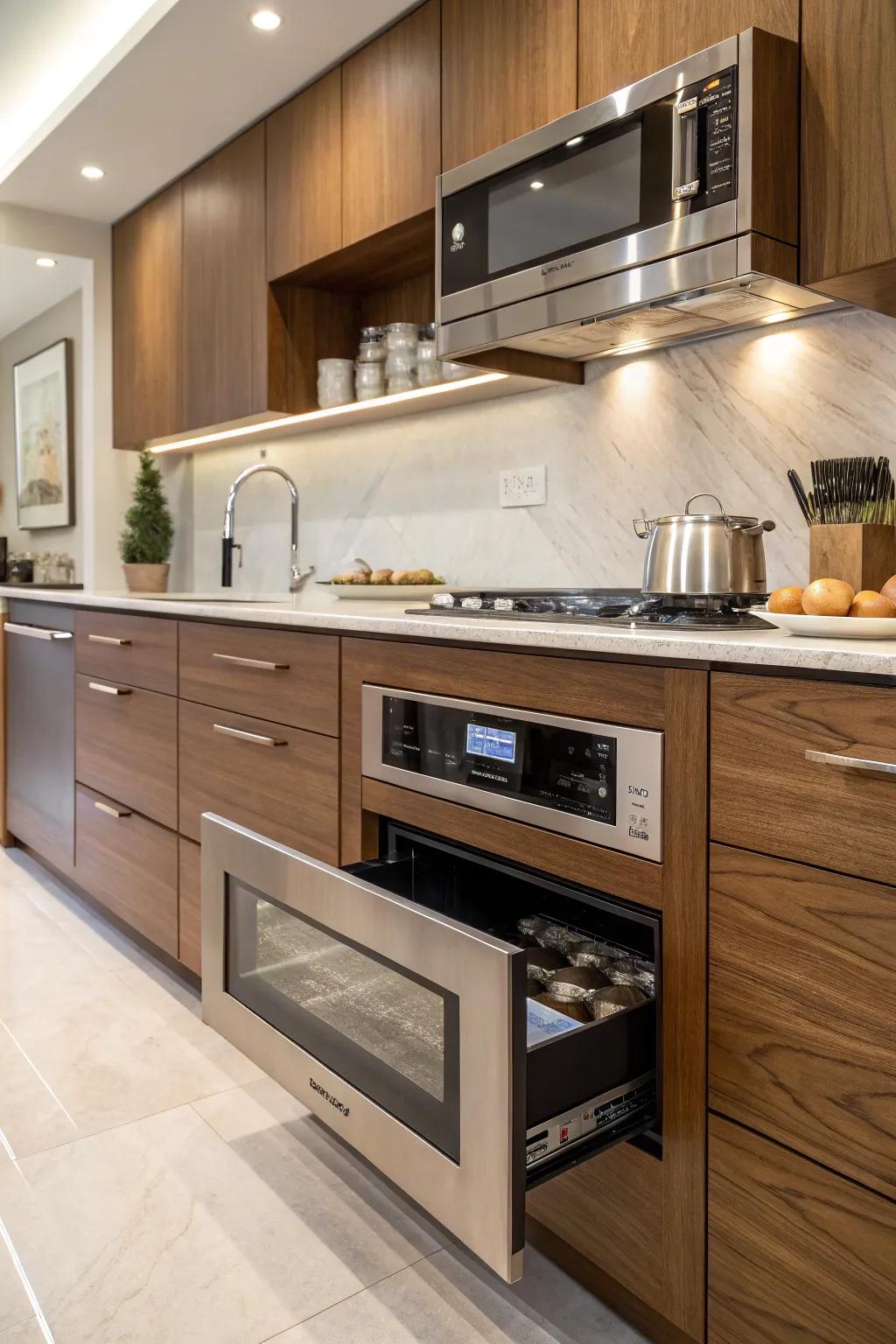 A sleek, space-saving solution for modern kitchens.