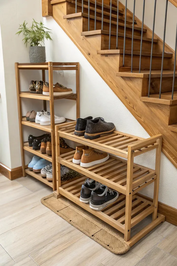 15+ Stairs Shoe Rack Ideas to Transform Your Entryway Storage – Elite ...