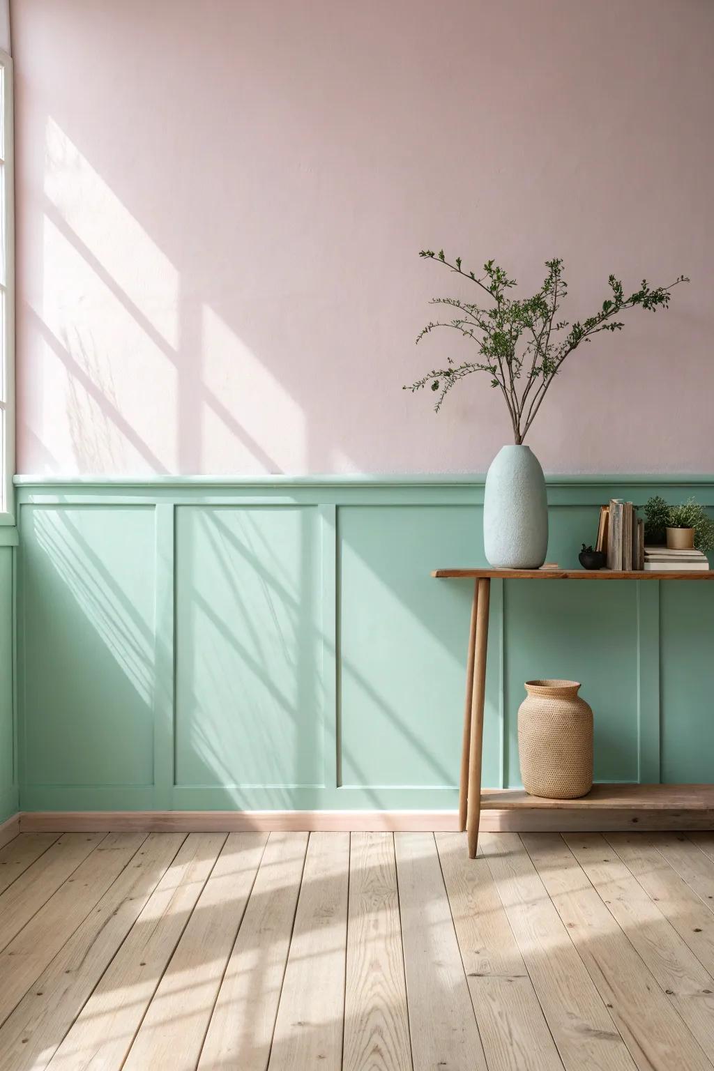 Surprising Half Wall Painted Photos