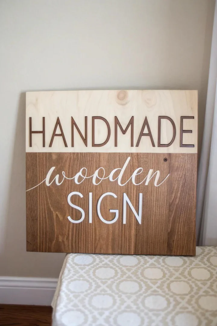 Elevate your space with artisanal typography art that speaks volumes through simplicity and style.