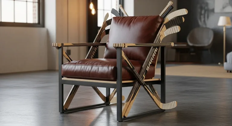 15+ Creative Hockey Stick Furniture Ideas For Sports Lovers