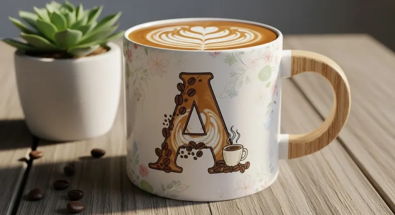 18+ Creative Cup Monogram Ideas for Personal Touch From Classic to Modern