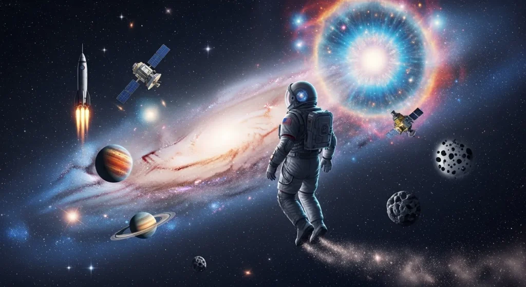20+ Inspiring Space Theme Ideas Minimalist Cosmic Design for Modern Spaces