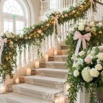 16+ Stunning Wedding Staircase Decor Ideas to Elevate Your Big Day